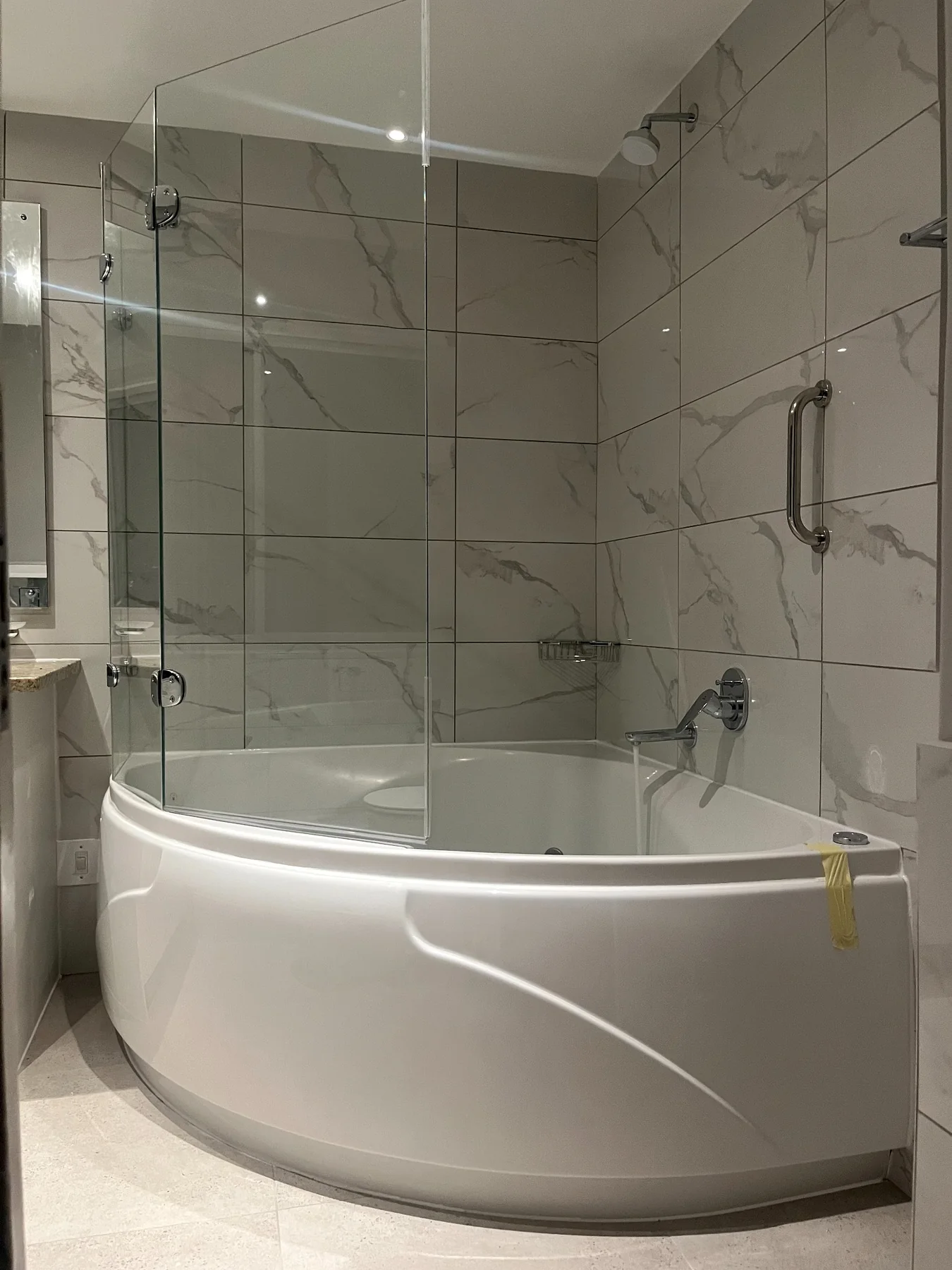 Completed hospitality bathroom renovation view 3